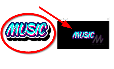 The image text is to show a sample of what I want to accomplish by having a video animated glow border around my image file text how could you able to do that in Magic Music?