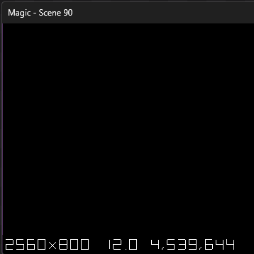 This is an empty scene showing 12fps.