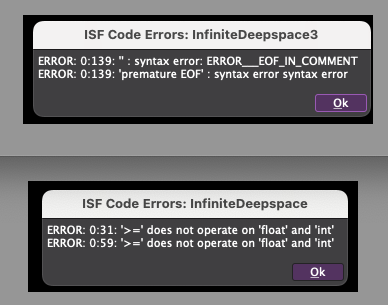 error screenshot