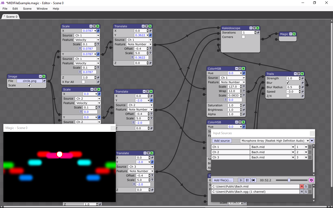 Screenshot for Magic Live Audio Visuals Software